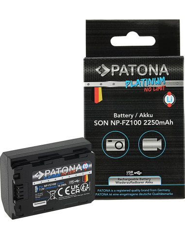 NP-FZ100 Platinum con porta USB-C