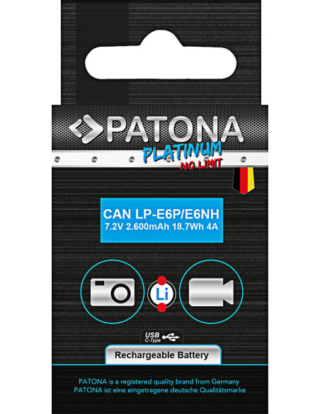 LP-E6P Platinum con ingresso USB-C