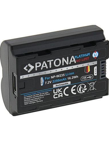 NP-W235 Platinum 7.2V 2250mAh con porta USB-C