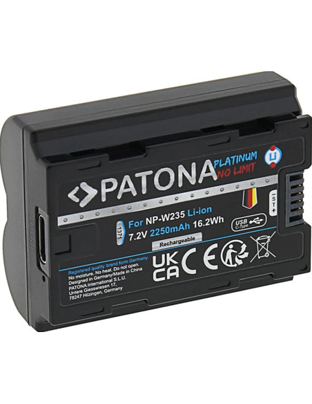NP-W235 Platinum 7.2V 2250mAh con porta USB-C