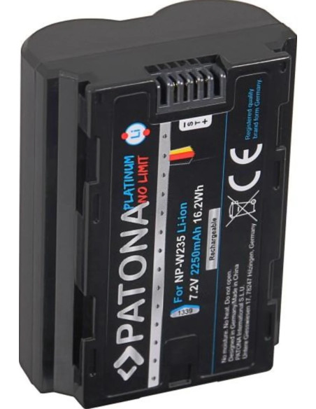 NP-W235 Platinum 7.2V 2250mAh con porta USB-C
