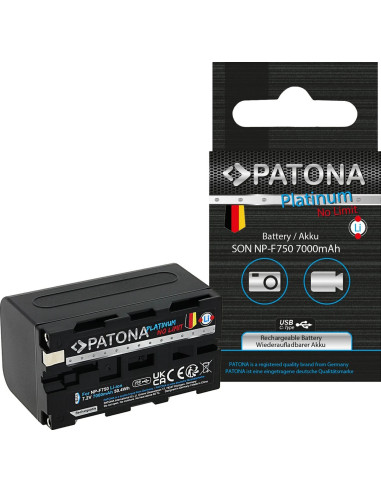 NP-F750 Platinum 7.2 V 4400 mAh con porta USB-C