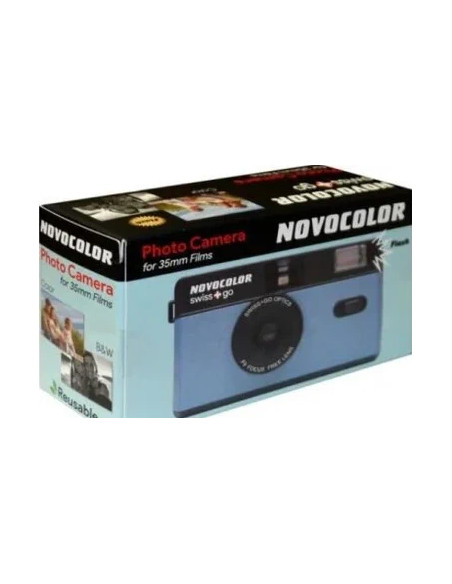 SWISS-GO Photo Camera Novocolor 35mm Ananlogica Blu