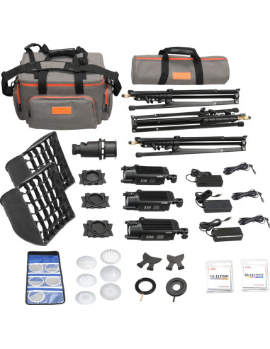 Kit Led SA-D con 3 S30 + accessori
