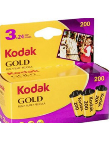 Tripack Rullino a Colori Gold 200 35mm 3x24 foto