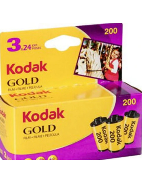 Tripack Rullino a Colori Gold 200 35mm 3x24 foto