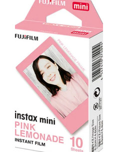 10 Pellicole Instax Bordo Rosa