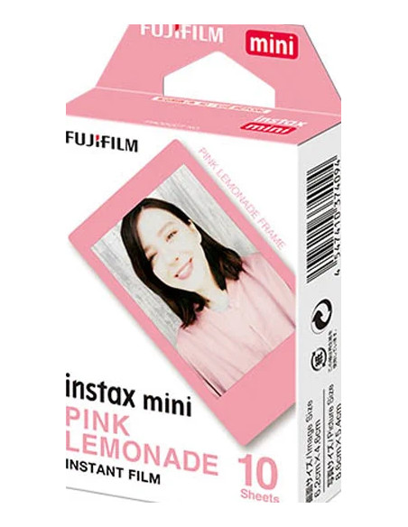 10 Pellicole Instax Bordo Rosa