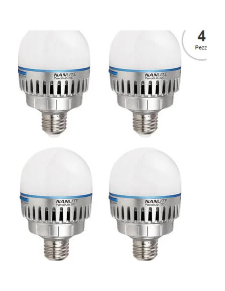 Kit Pavo Bulb 10C RGBWW 4 Pezzi + Accessori