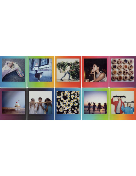 Pellicola per istantanee per Instax Square SQ10/SQ6/SQ1 Rainbow 10 pezzo(i) 86 x 72 mm