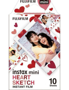 Pellicola Instax Mini HEART SKETCH (10 pellicole)