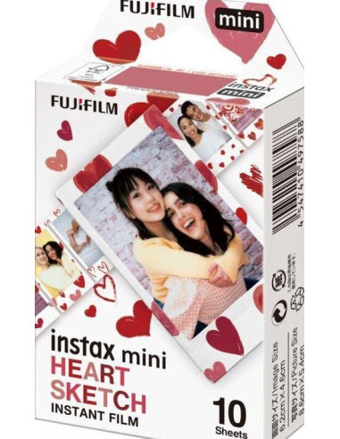 Pellicola Instax Mini HEART SKETCH (10 pellicole)