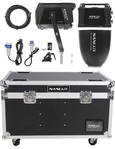 EVOKE 2400B Bi-Color FCK Kit Flight Case con riflettore 45°