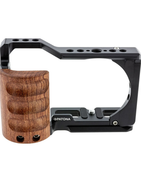 Cage Sony ZVE-10 custodia per macchine fotografiche 1/4, 3/8" Nero, Legno