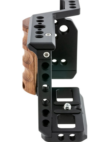 Cage Sony ZVE-10 custodia per macchine fotografiche 1/4, 3/8" Nero, Legno