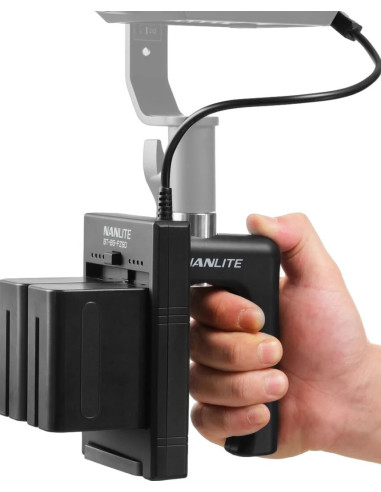 Battery grip BT-BG-V per batterie V-Mount con connettore DC per luce LED Forza 60