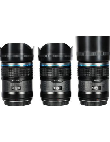 Set Sniper APS-C AF Fuji X f/1.2 (23mm, 33mm, 55mm) Nero