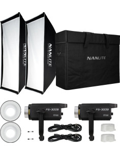 FS-300B Bicolor Kit doppio con Stativi e borsa