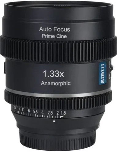20mm t/1.8 1.33X S35 AF Anamorphic Sony E-Mount Neutral Flare