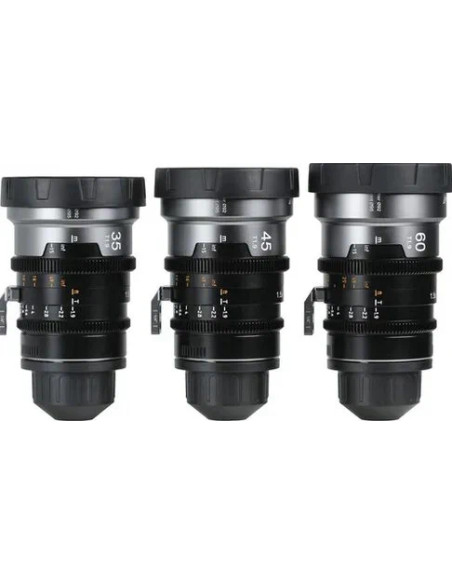 Set IronStar t/1.9 1.5X Anamorphic Full Frame Cine (35mm,45mm,60mm) Blue Flare EF/PL