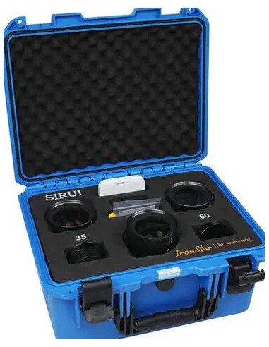 Set IronStar t/1.9 1.5X Anamorphic Full Frame Cine (35mm,45mm,60mm) Blue Flare EF/PL