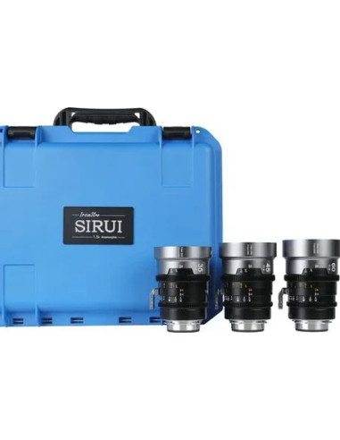Set IronStar t/1.9 1.5X Anamorphic Full Frame Cine (35mm,45mm,60mm) Blue Flare EF/PL