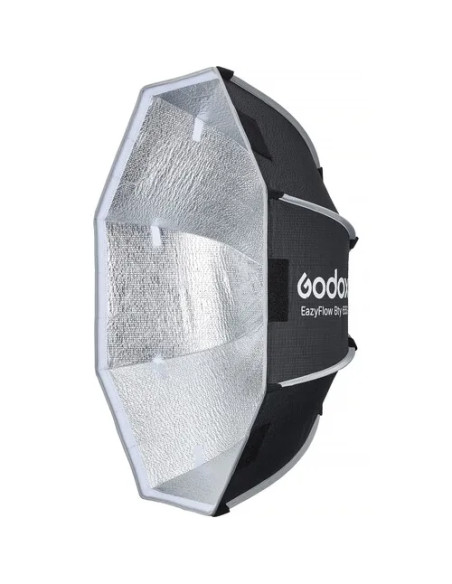 EAZYFLOW BOWENS MOUNT FOLDABLE BEAUTY DISH 65CM (BLACK AND SILVER)