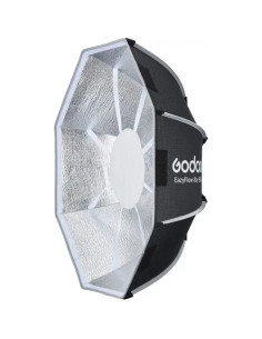 EAZYFLOW BOWENS MOUNT FOLDABLE BEAUTY DISH 65CM (BLACK AND SILVER) 2