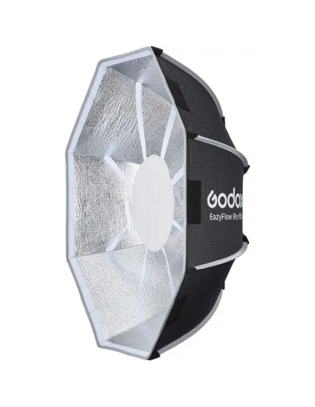 EAZYFLOW BOWENS MOUNT FOLDABLE BEAUTY DISH 65CM (BLACK AND SILVER)