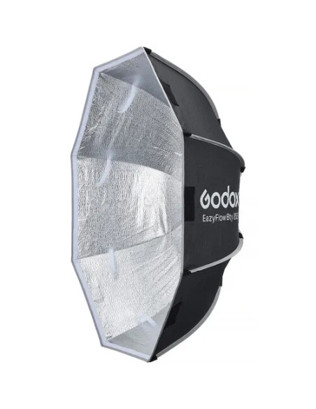 EAZYFLOW BOWENS MOUNT FOLDABLE BEAUTY DISH 85CM (BLACK AND SILVER)