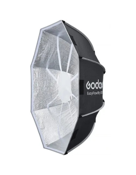 EAZYFLOW BOWENS MOUNT FOLDABLE BEAUTY DISH 85CM (BLACK AND SILVER)