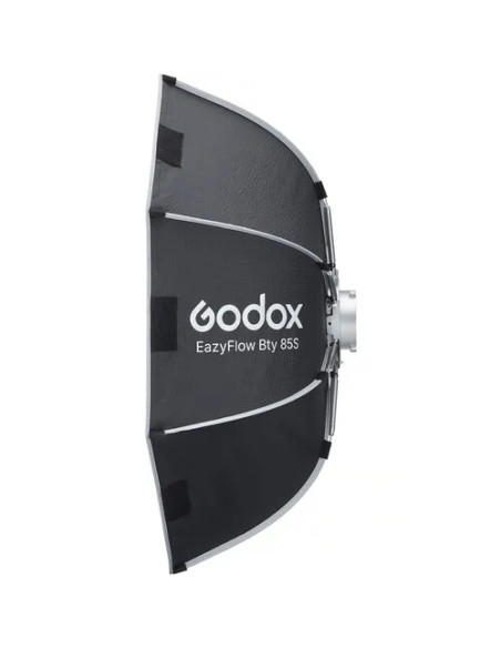 EAZYFLOW BOWENS MOUNT FOLDABLE BEAUTY DISH 85CM (BLACK AND SILVER)
