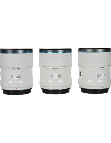 Set Sniper APS-C AF Fuji X f/1.2 (23mm, 33mm, 55mm) White
