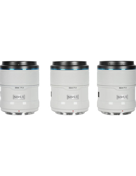 Set Sniper APS-C AF Fuji X f/1.2 (23mm, 33mm, 55mm) White