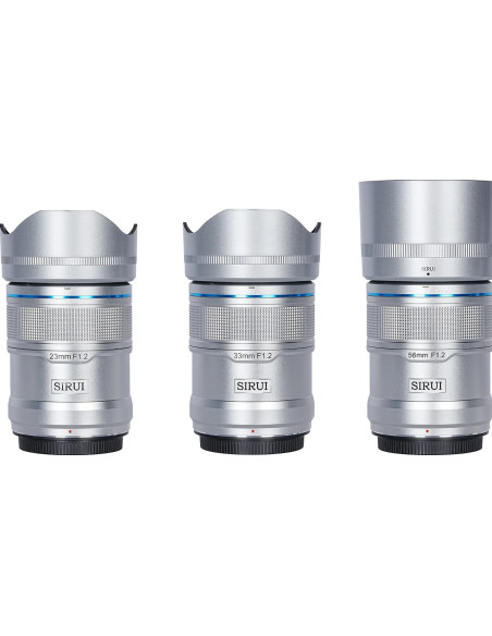 Set Sniper APS-C AF Fuji X f/1.2 (23mm, 33mm, 55mm) Silver