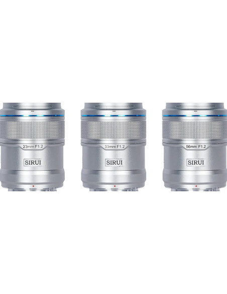 Set Sniper APS-C AF Fuji X f/1.2 (23mm, 33mm, 55mm) Silver