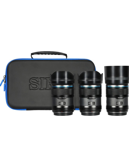 Set Sniper APS-C AF Sony E-Mount f/1.2 (23mm, 33mm, 55mm) Nero
