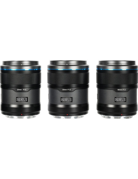 Set Sniper APS-C AF Sony E-Mount f/1.2 (23mm, 33mm, 55mm) Nero