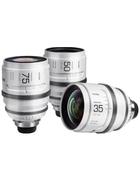 Full Frame Set di Lenti Anamorfiche Epic Series 35+50+75mm Sony E mount T2.0 1.33X, con valigia