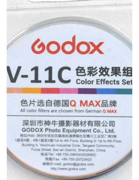 Kit Gelatine Colorate V1 V-11C per Godox V1