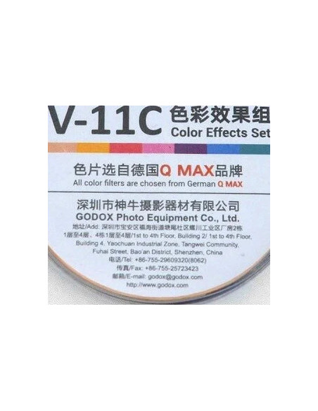 Kit Gelatine Colorate V1 V-11C per Godox V1