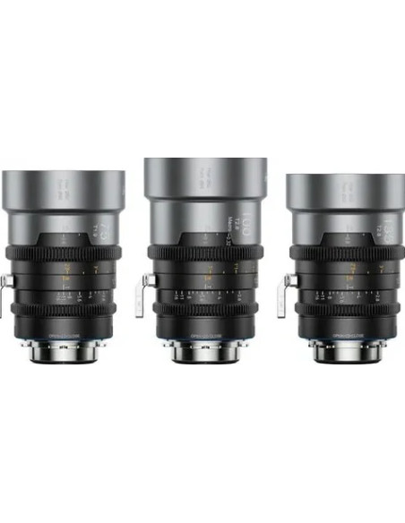 Set IronStar t/1.9 1.5X Anamorphic Full Frame Cine (75mm,100mm,135mm) Blue Flare EF/PL