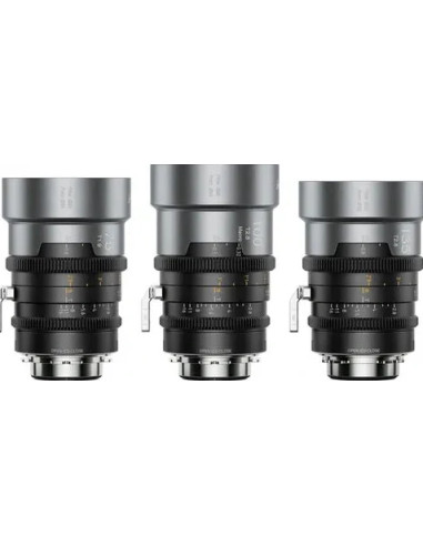 Set IronStar t/1.9 1.5X Anamorphic Full Frame Cine (75mm,100mm,135mm) Neutral Flare EF/PL