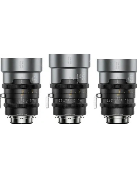 Set IronStar t/1.9 1.5X Anamorphic Full Frame Cine (75mm,100mm,135mm) Neutral Flare EF/PL