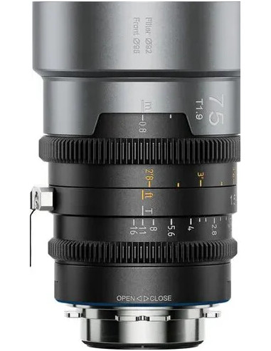 IronStar 75mm t/1.9 1.5X Anamorphic Blue Flare PL / EF