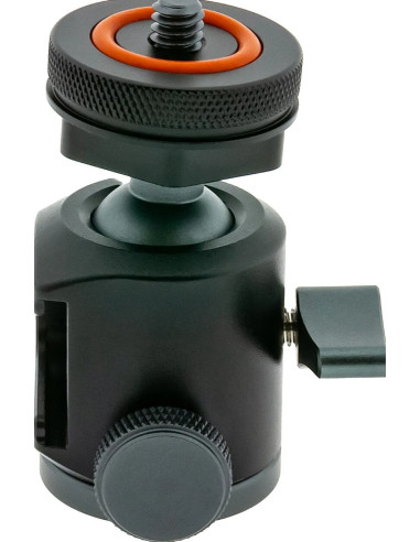 1435 testa per treppiede Nero Alluminio 1/4" Palla (forma)