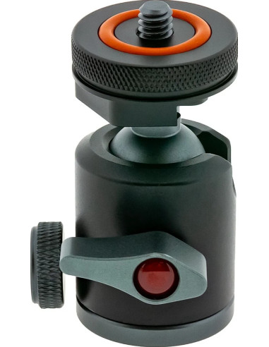 1435 testa per treppiede Nero Alluminio 1/4" Palla (forma)