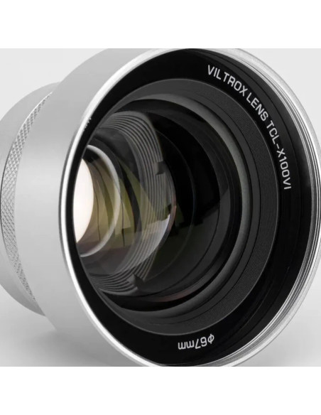 TCL-X100VI SILVER TELEPHOTO CONVERSION LENS (45G. 32,3MM) FOR FUJI X100 SERIES