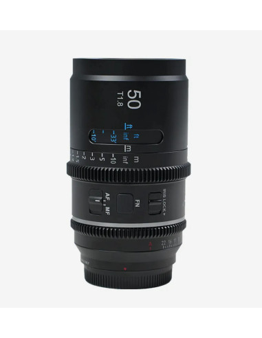SIRUI ASTRA 50MM T1.8 PANASONIC L-MOUNT BLUE FLARE 1.33X FULL FRAME AUTO FOCUS ANAMORPHIC CINE LENS