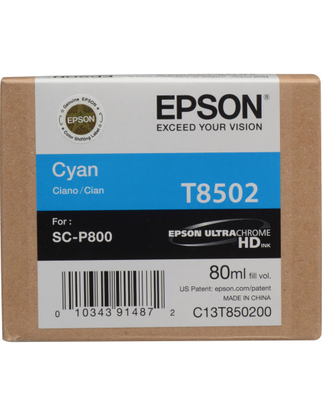 EPSON T8502 CIANO 80ML SC-P800